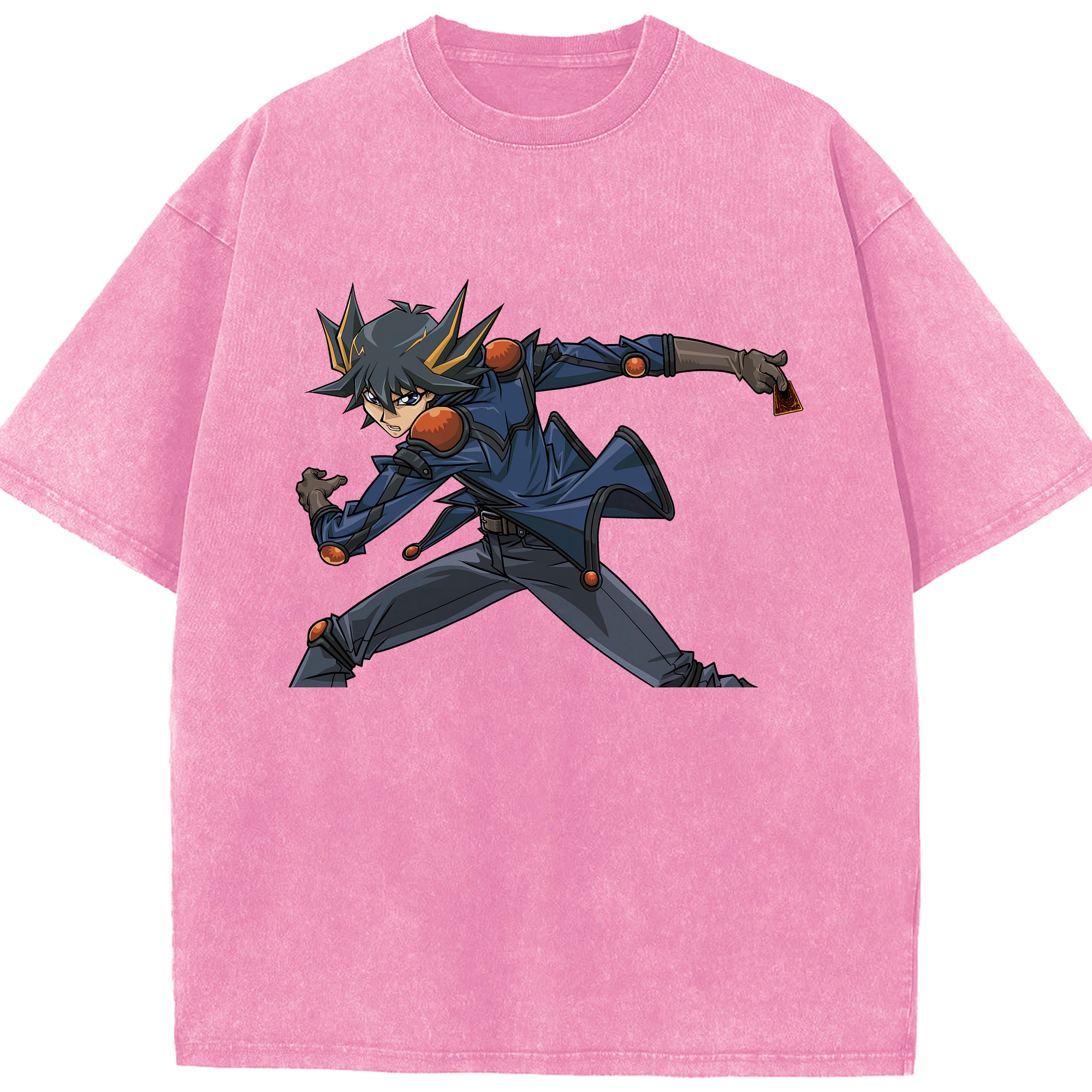 （画像用） 遊☆戯☆王 Yu-Gi-Oh! 綿100% ヴィンテージ風 半袖Tシャツ（フロントプリント）